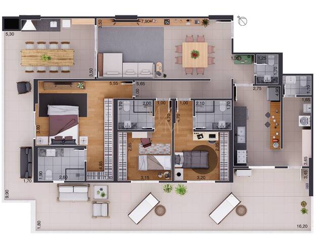 Apartamento para Venda em Santos - 2