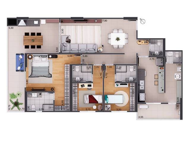 Apartamento para Venda em Santos - 4