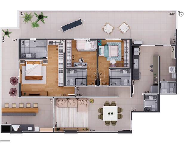 Apartamento para Venda em Santos - 3